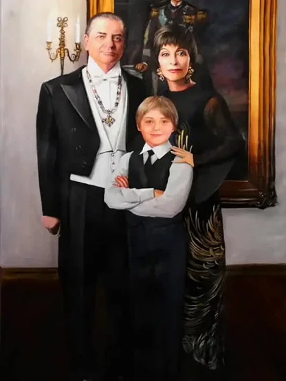 Family portrait painting